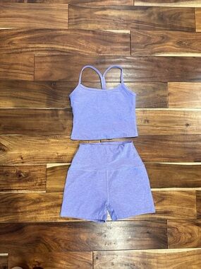 Beyond Yoga Lilac Racerback Crop Tank